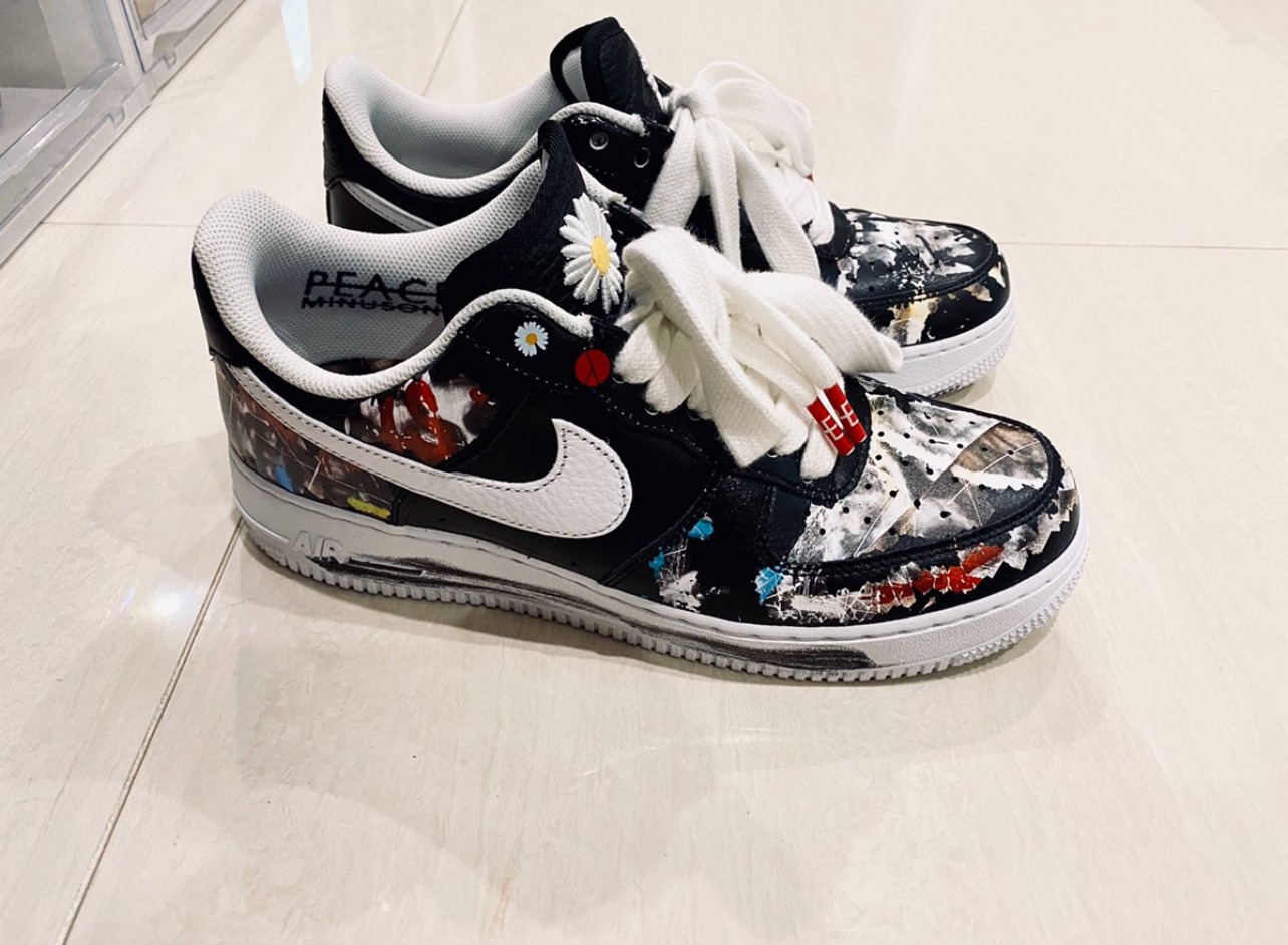 【G-Dragon】나이키 x 피스마이너스원 에어포스 1 로우 파라노이즈 photo review