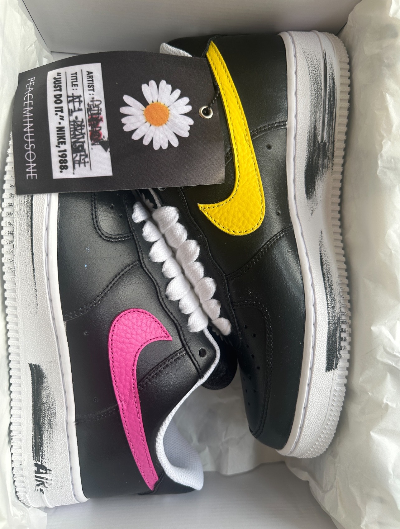 【G-Dragon】나이키 x 피스마이너스원 에어포스 1 로우 파라노이즈 photo review