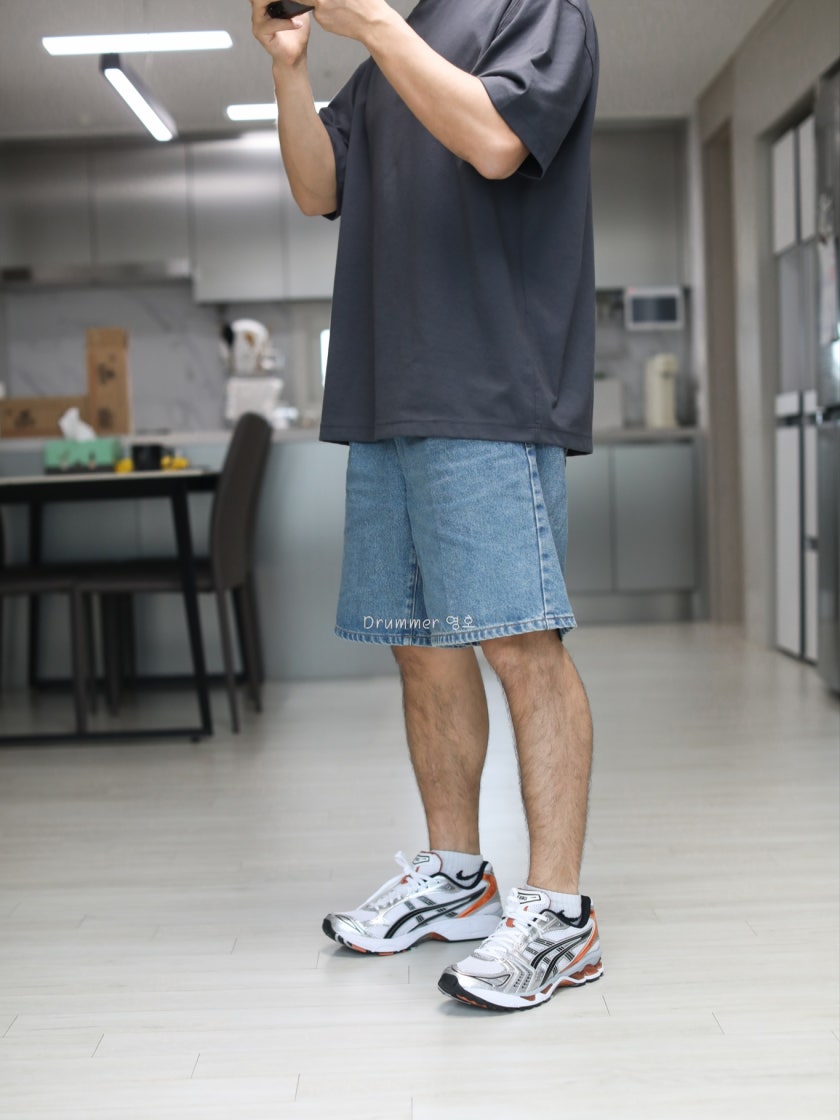 아식스 젤 카야노 14 화이트 피컨트 오렌지 1201A019-109 photo review