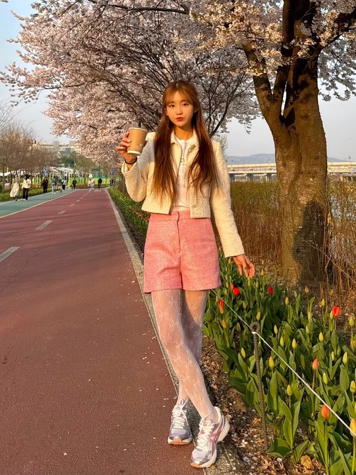아식스 젤 카야노 14 운동화 화이트 실버 핑크 1203A667-100 photo review