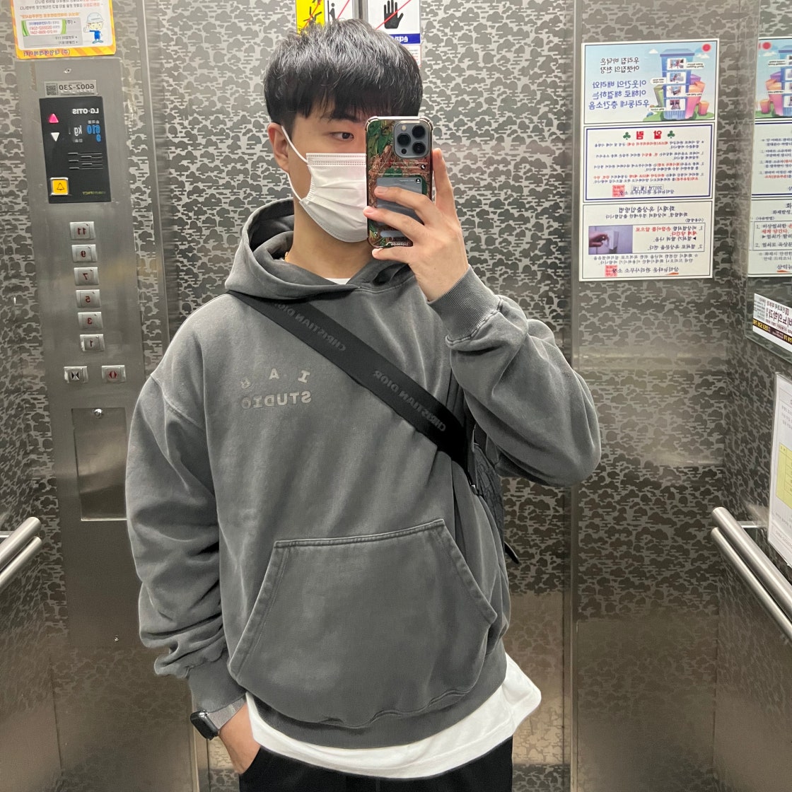 디올 새들백 블랙 오블리크 자카드 photo review
