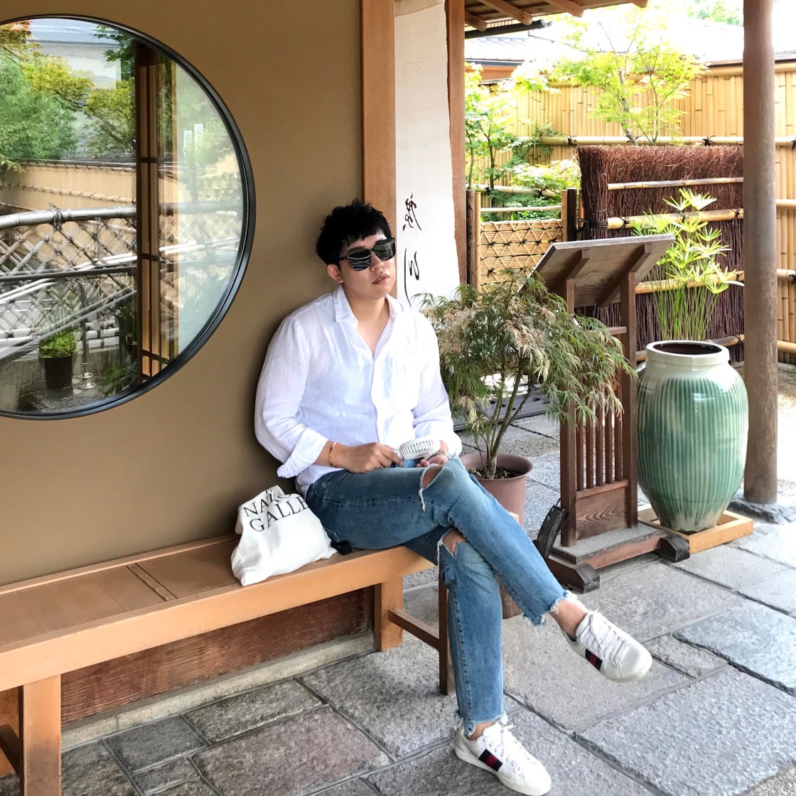 구찌 에이스 가죽 스니커즈 화이트 블루 386750 02JR0 9072 photo review