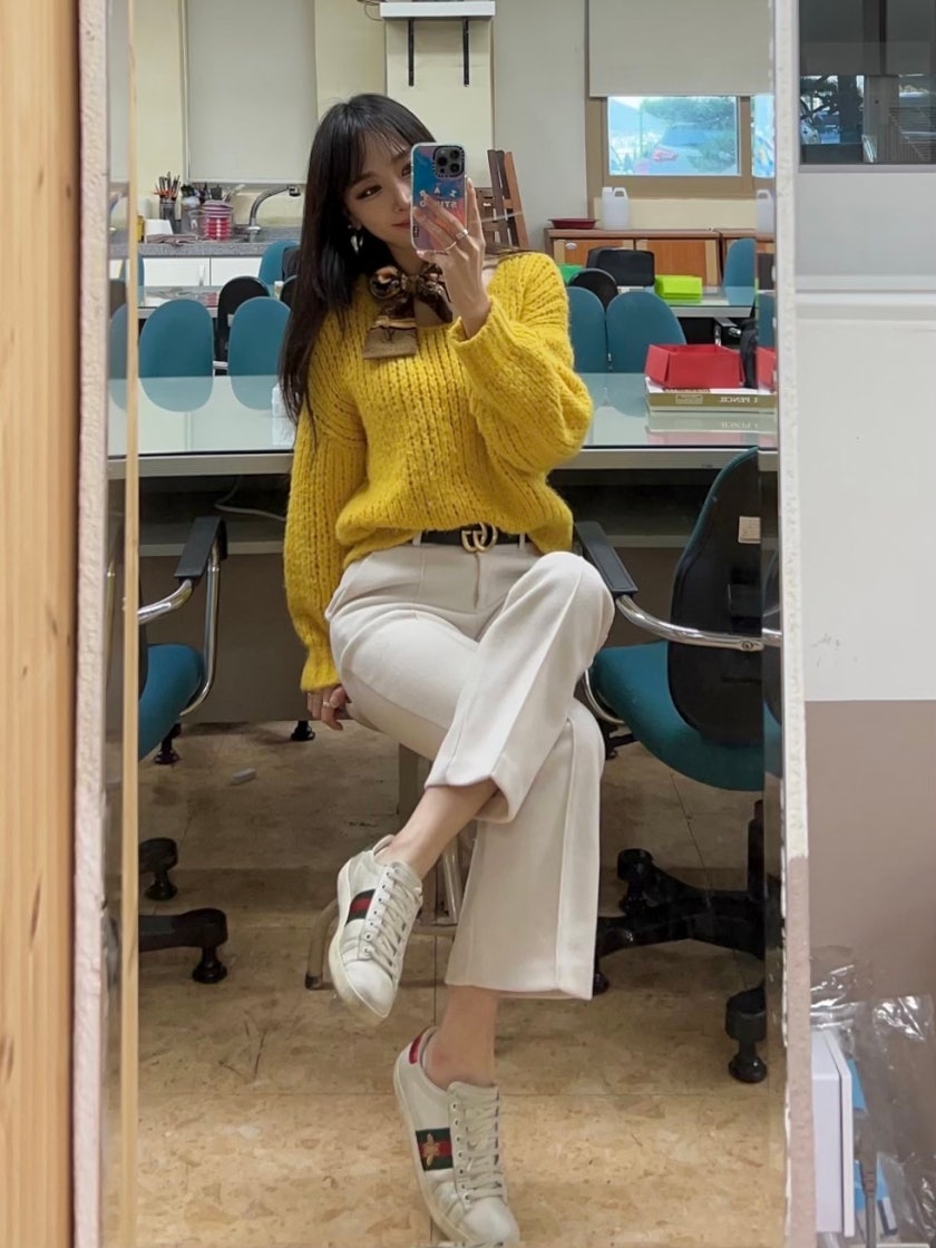 구찌 에이스 꿀벌 자수 스니커즈 429446 A38G0 9064 photo review