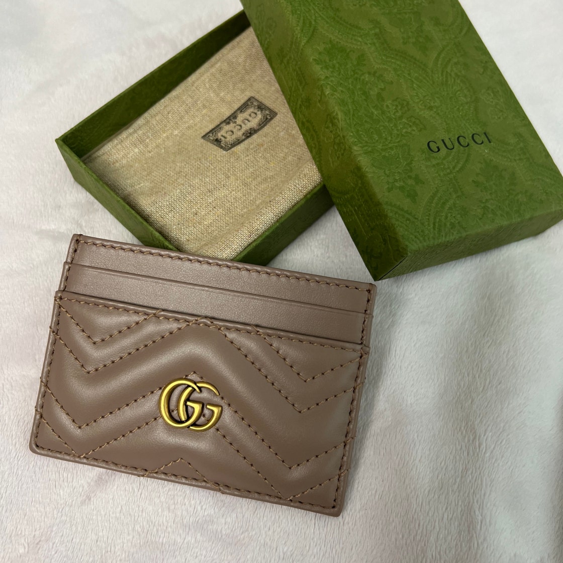 구찌 GG 마몽 마틀라세 카드지갑 카드케이스 더스티핑크 GUCCI 443127 DTD1T 5729 여성 photo review