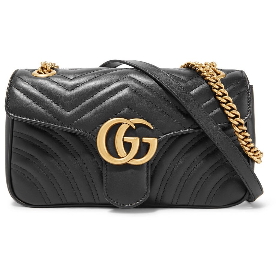 GUCCI 구찌 마몽 마틀라세 체인 숄더백 스몰 체인크로스백 블랙 443497 DTDIT 1000 여성 photo review