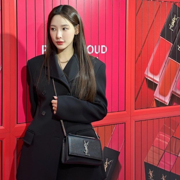 YSL 생로랑 모노그램 은장 케이트 체인 사첼백 숄더백 469390 BOW0N 1000 여성 photo review