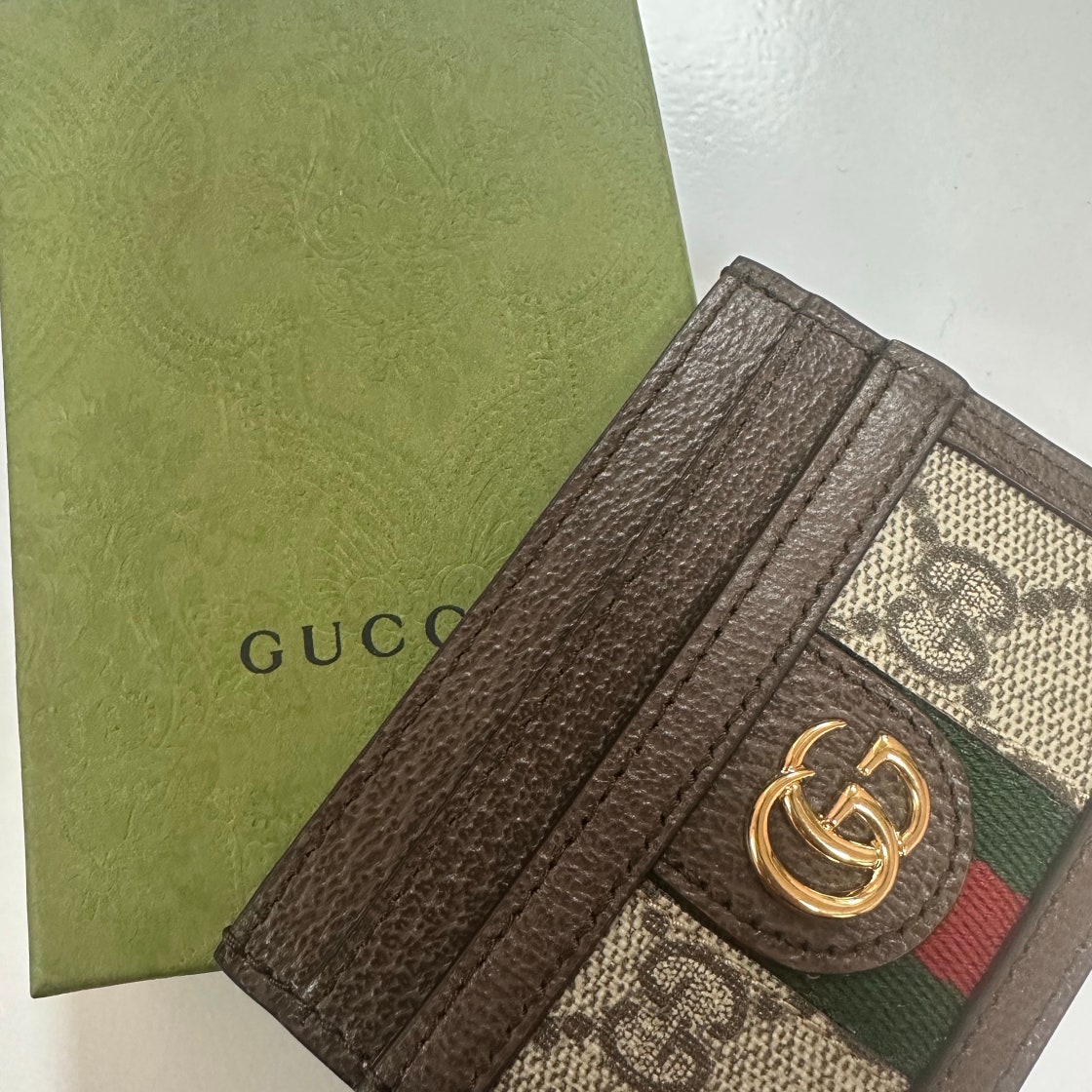 GUCCI 구찌 GG 웹 수프림 오피디아 카드지갑 카드케이스 523159 96IWG 8745 남/여 photo review