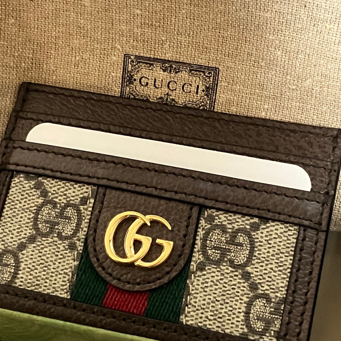 GUCCI 구찌 GG 웹 수프림 오피디아 카드지갑 카드케이스 523159 96IWG 8745 남/여 photo review