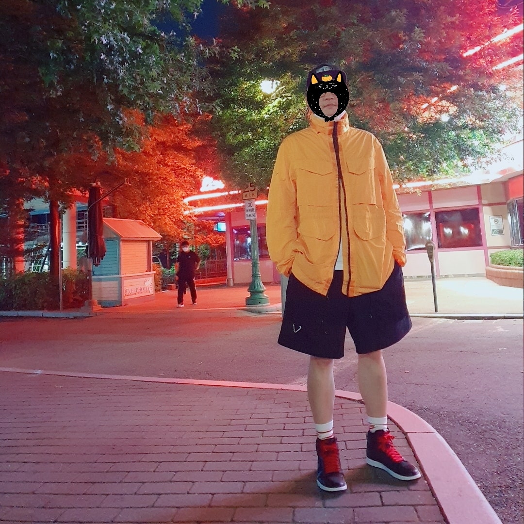 조던 1 레트로 하이 블랙 짐레드 블랙 555088-060 photo review