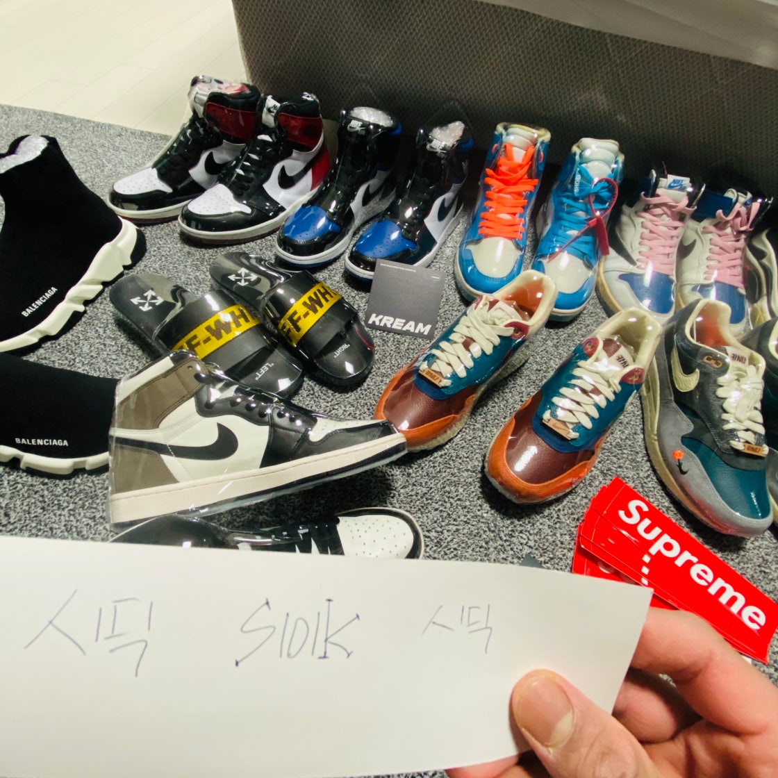 조던 1 레트로 하이 OG 브레드 토 555088-610 photo review