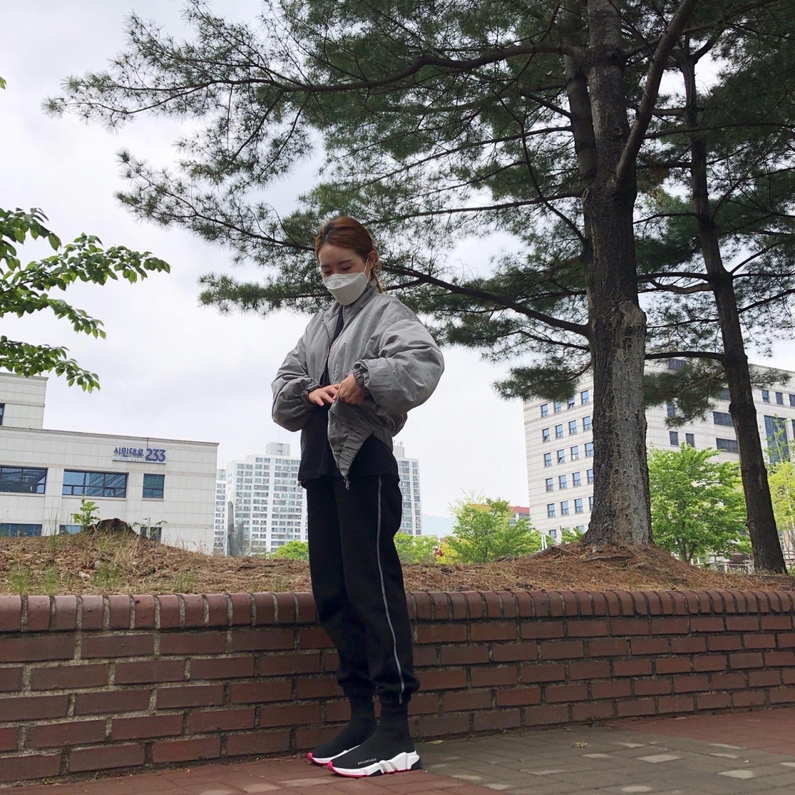 발렌시아가 스피드 트레이너 블랙 핑크 솔 587280W17251915 photo review