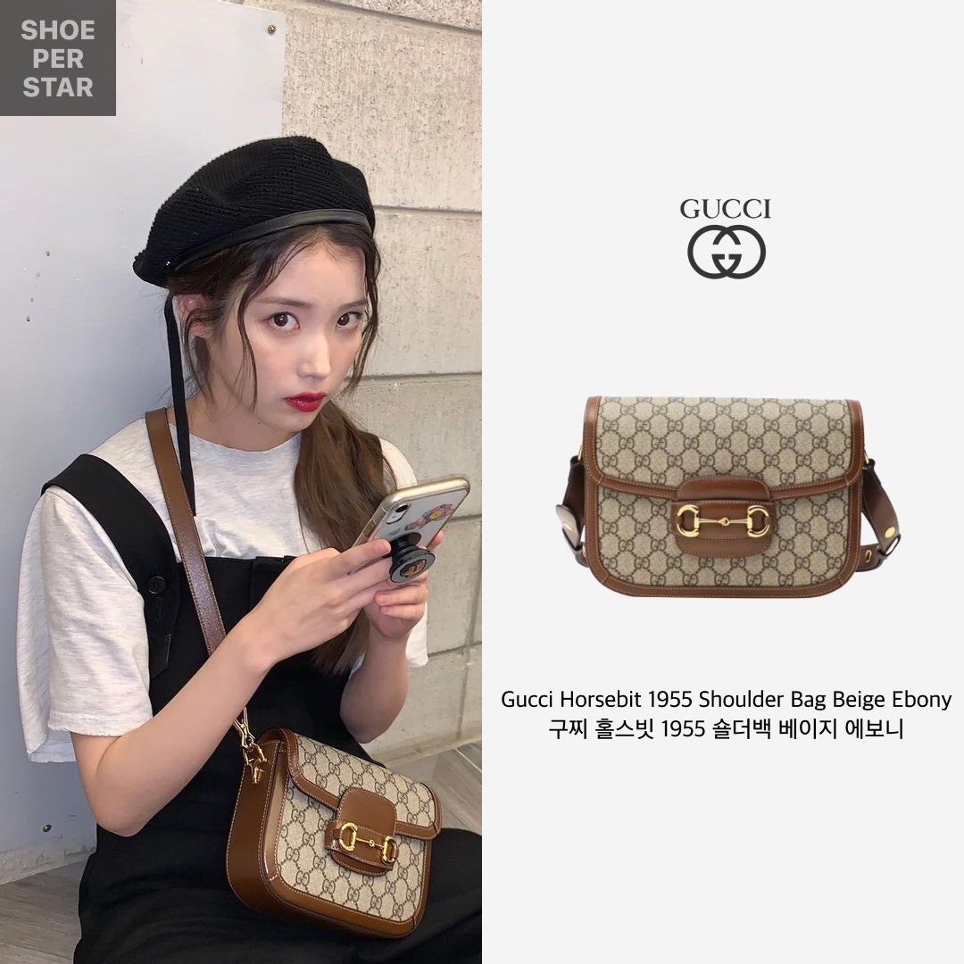 구찌 수프림 1955 홀스빗 숄더백 구찌 홀스빗 숄더백 브라운 GUCCI 602204 92TCG 8563 여성 photo review