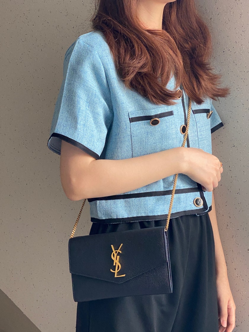 생로랑 업타운 체인지갑 체인월렛 생로랑 체인 숄더백 블랙 YSL 607788 1GF0J 1000 여성 photo review