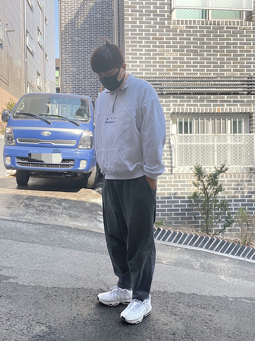 나이키 에어맥스 95 화이트 블랙 609048-109 photo review