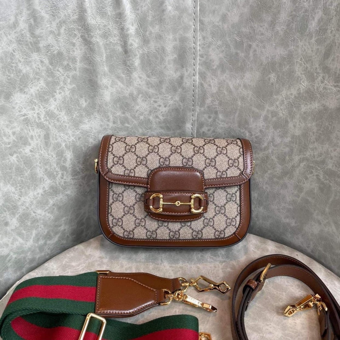 GUCCI 구찌 홀스빗 1955 미니백 홀스빗 미니 크로스백 숄더백 브라운 658574 HUHHG 8565 여성 photo review