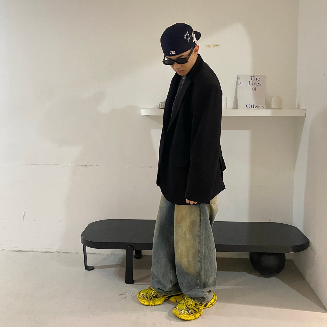 발렌시아가 3XL 스니커즈 옐로우 블랙 734734W3XL27010 photo review