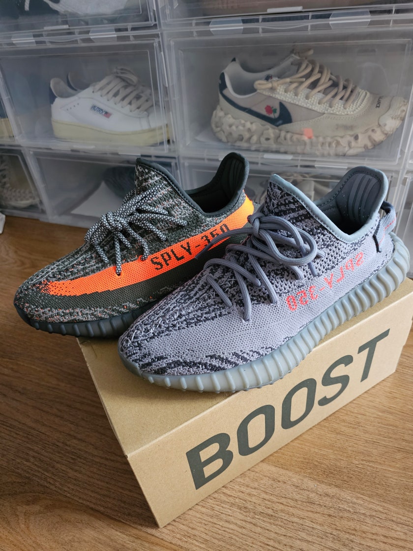 아디다스 이지 부스트 350 V2 벨루가 20  AH2203 photo review