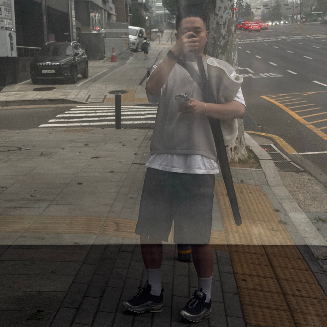 나이키 에어맥스97 QS 메탈릭 실버 블랙 AT5458-001 photo review
