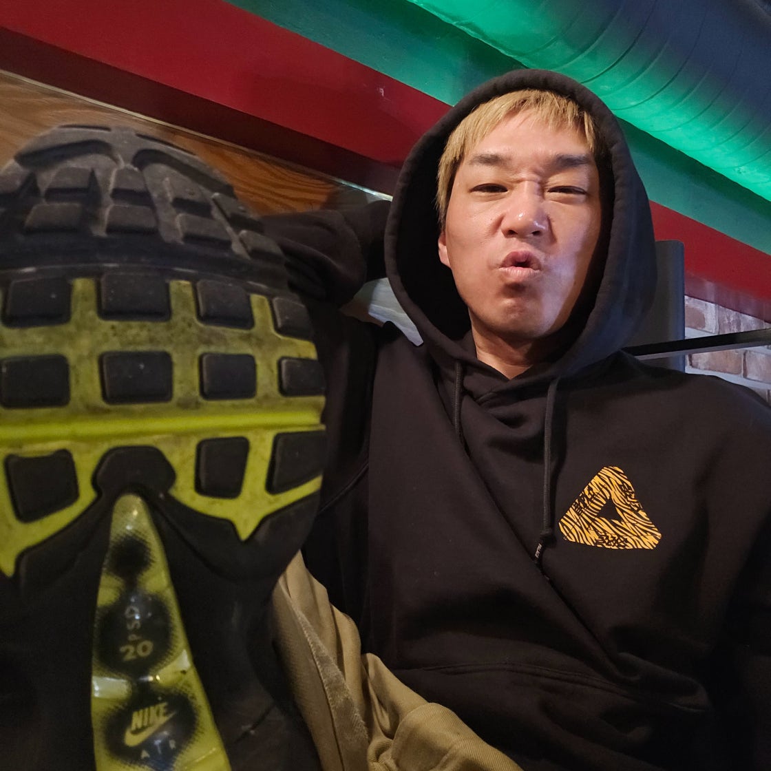나이키 에어맥스95 OG 네온 형광 CT1689-001 photo review