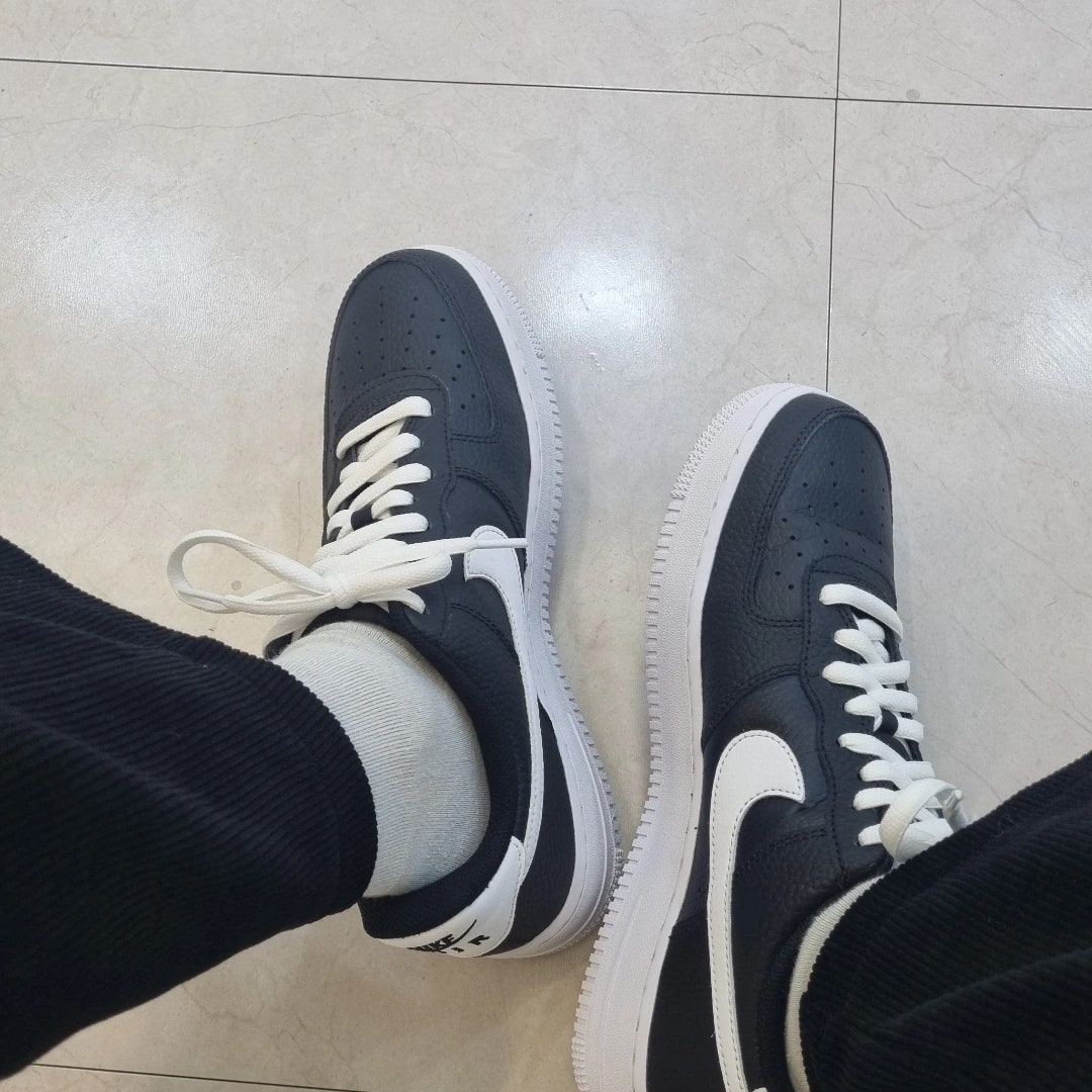 나이키 재팬 AIR FORCE 1 07 에어포스1 운동화 남녀 블랙 블랙 CT2302-002 photo review
