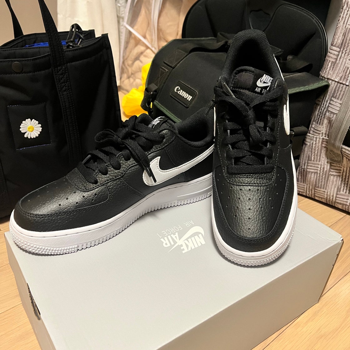 나이키 재팬 AIR FORCE 1 07 에어포스1 운동화 남녀 블랙 블랙 CT2302-002 photo review