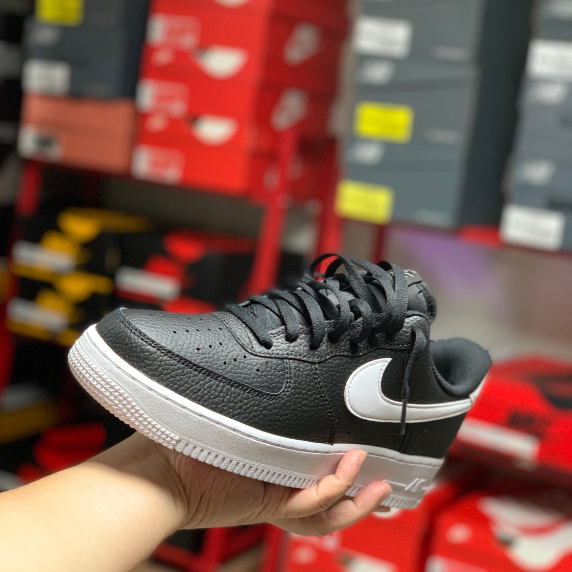 나이키 재팬 AIR FORCE 1 07 에어포스1 운동화 남녀 블랙 블랙 CT2302-002 photo review