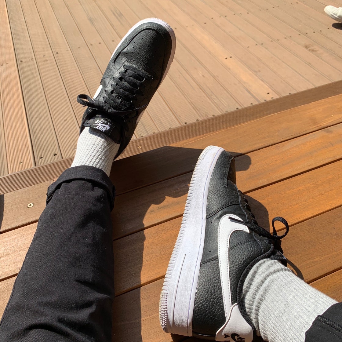 나이키 재팬 AIR FORCE 1 07 에어포스1 운동화 남녀 블랙 블랙 CT2302-002 photo review