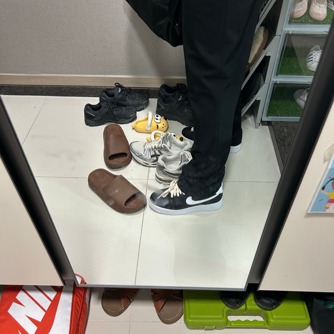 나이키 재팬 AIR FORCE 1 07 에어포스1 운동화 남녀 블랙 블랙 CT2302-002 photo review