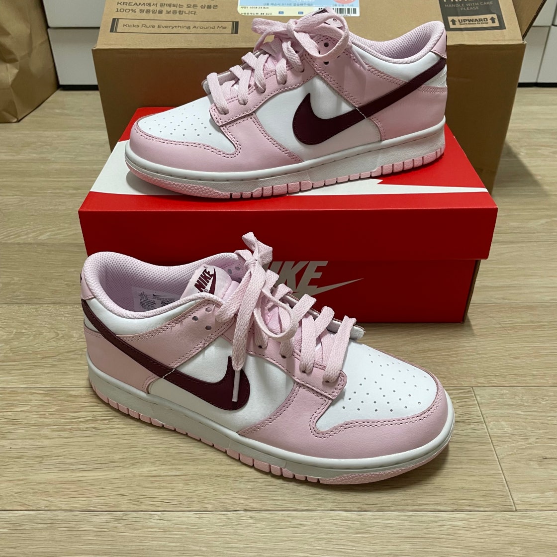 나이키 덩크 로우 GS 스니커즈 나이키덩크로우 핑크폼 CW1590-601 photo review
