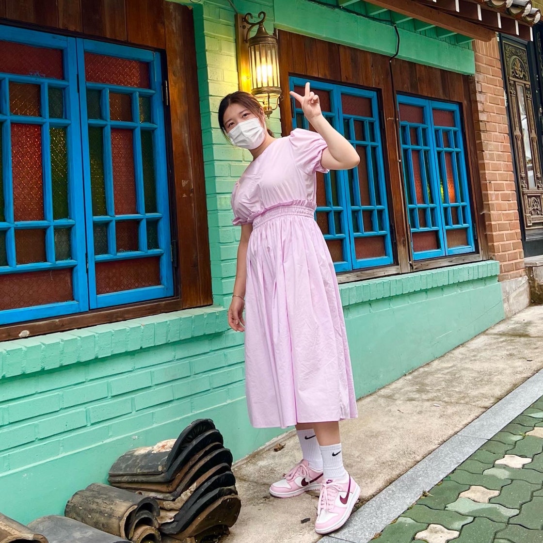나이키 덩크 로우 GS 스니커즈 나이키덩크로우 핑크폼 CW1590-601 photo review