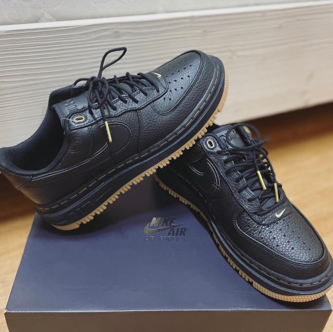 나이키 에어포스 1 럭스 블랙 DB4109-001 photo review