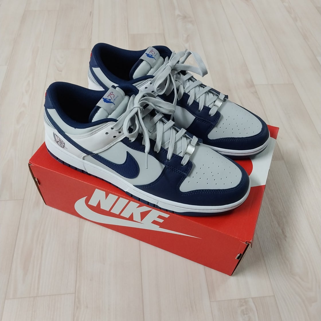 나이키 x NBA 덩크 로우 레트로 EMB 네츠 DD3363-001 photo review
