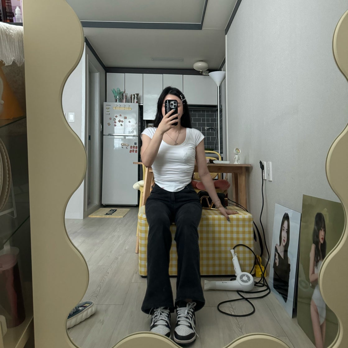 나이키 덩크 로우 에센셜 블랙 페이즐리 DH4401-100 photo review