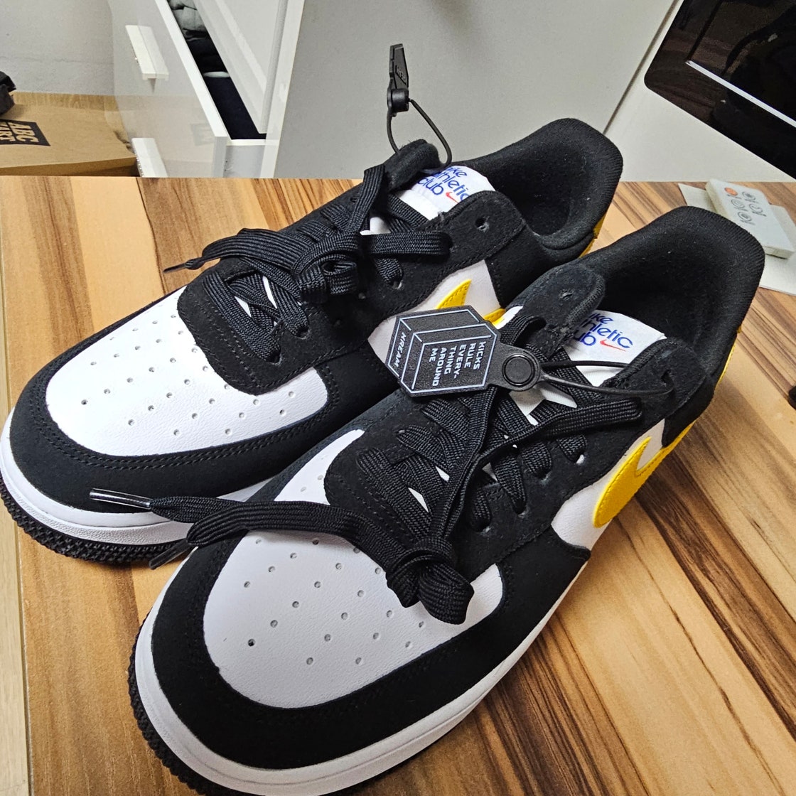 나이키 에어포스 1 ’07 LV8 애슬레틱 클럽 블랙 다크 설퍼 DH7568-002 photo review