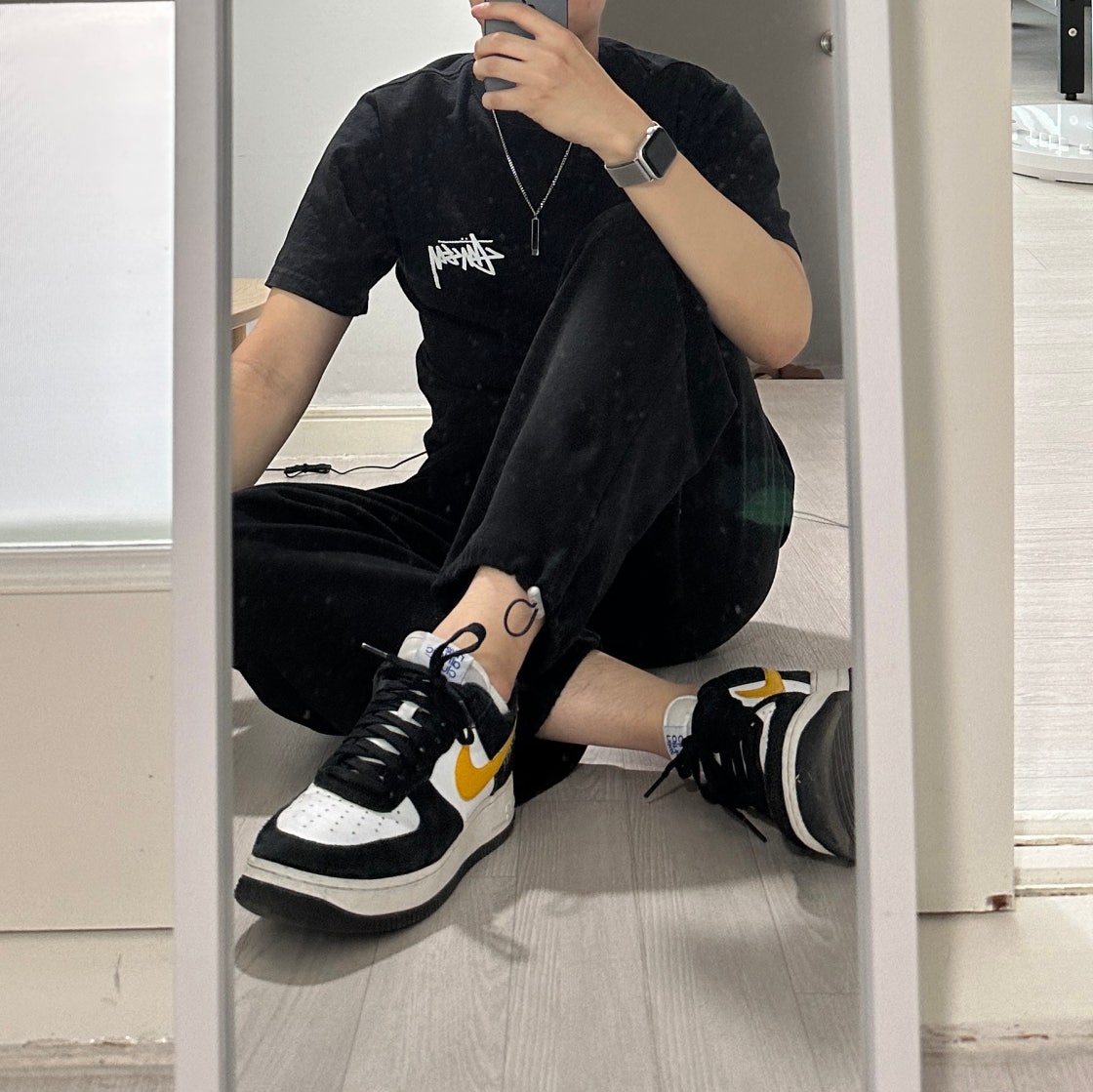 나이키 에어포스 1 ’07 LV8 애슬레틱 클럽 블랙 다크 설퍼 DH7568-002 photo review
