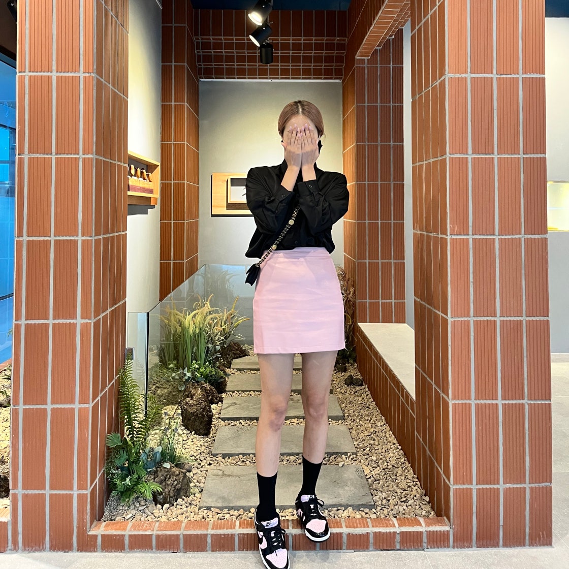 나이키 덩크 로우 에센셜 핑크 폼 블랙 DJ9955-600 photo review