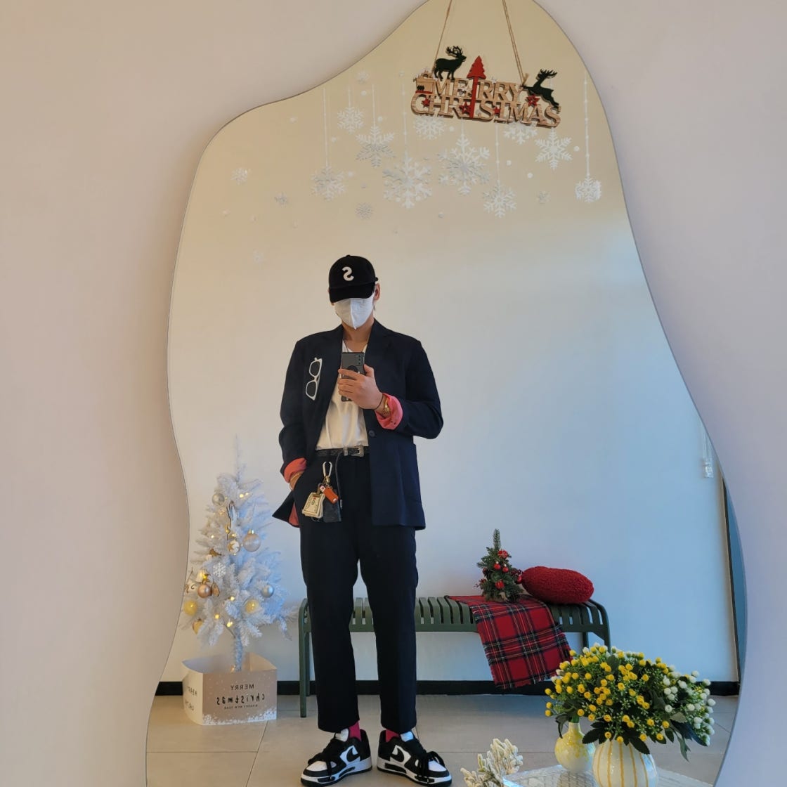 나이키 에어포스 원 1 07 판다 범고래 블랙 화이트 DV0788-001 photo review