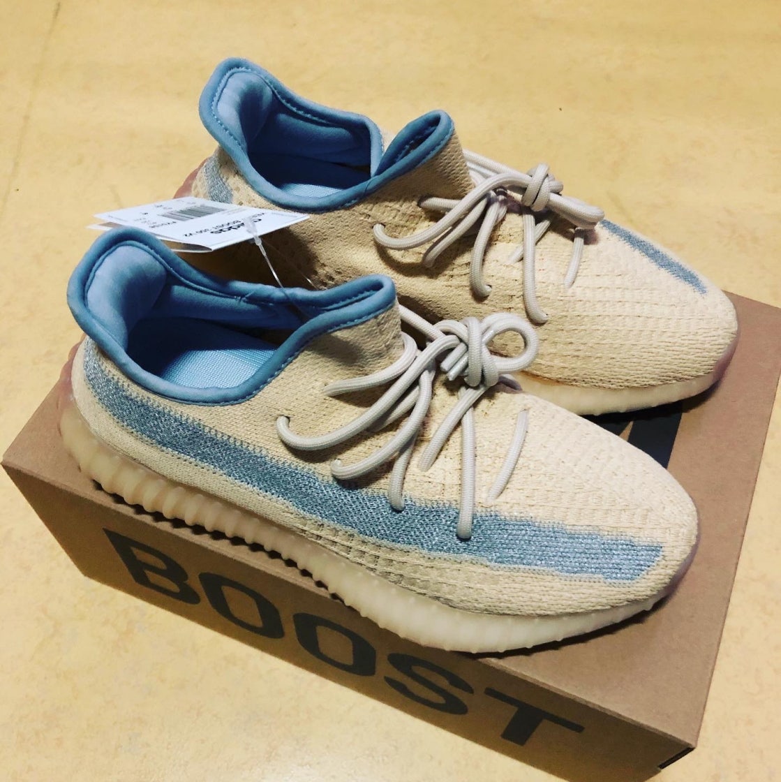 아디다스 이지 부스트 350 V2 리넨 FY5158 photo review
