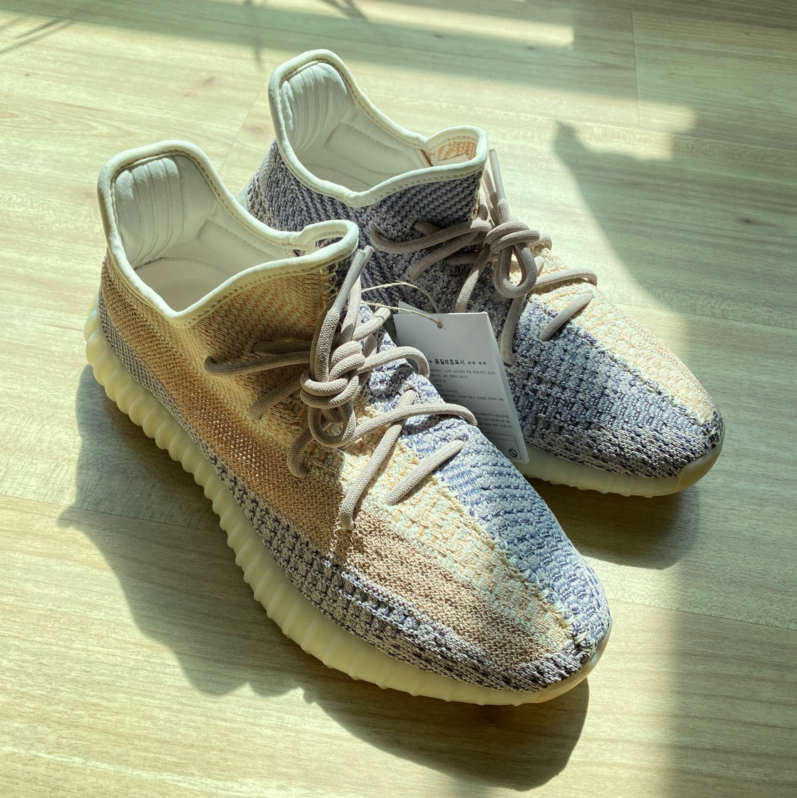 아디다스 이지부스트 350 V2 에쉬 펄 GY7658 photo review