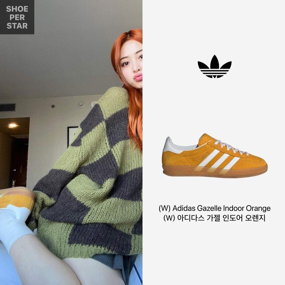 아디다스 가젤 인도어 오렌지필 옐로우 HQ8716 photo review