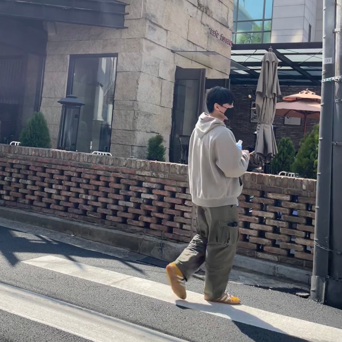 아디다스 가젤 인도어 오렌지필 옐로우 HQ8716 photo review
