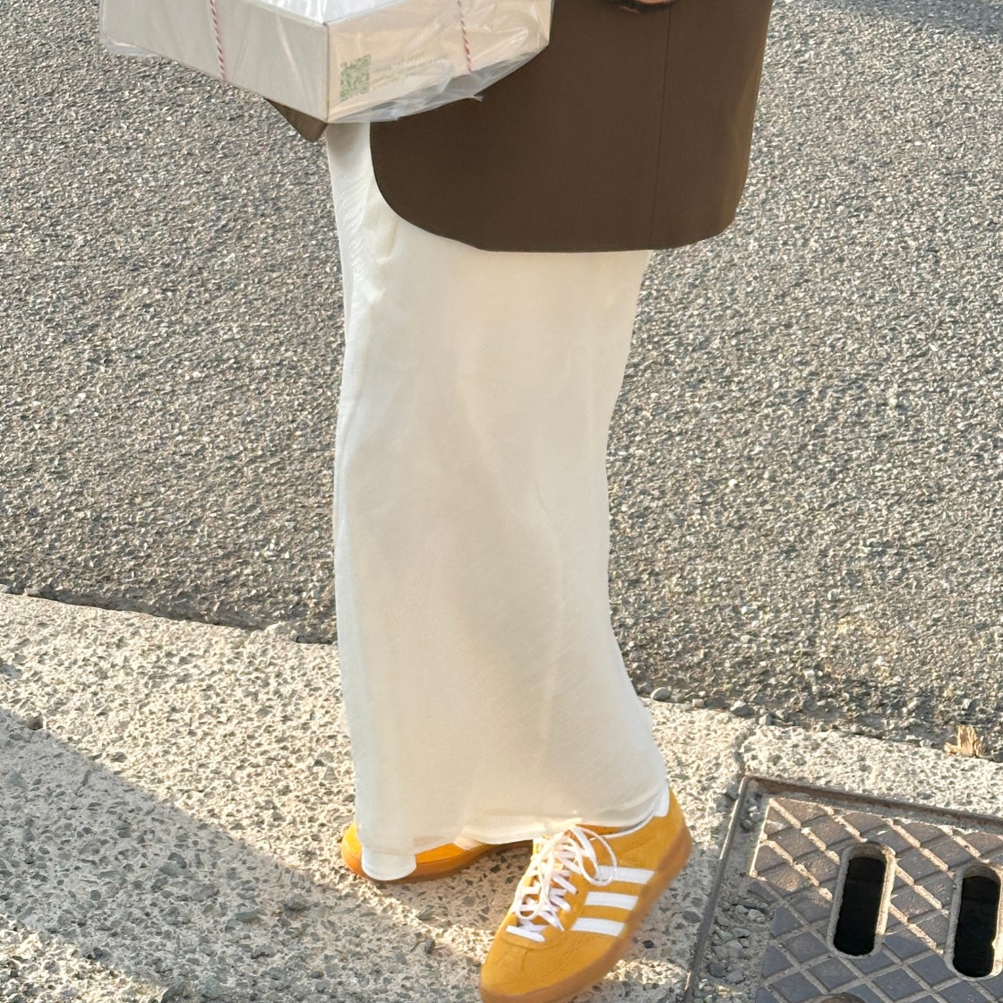 아디다스 가젤 인도어 오렌지필 옐로우 HQ8716 photo review