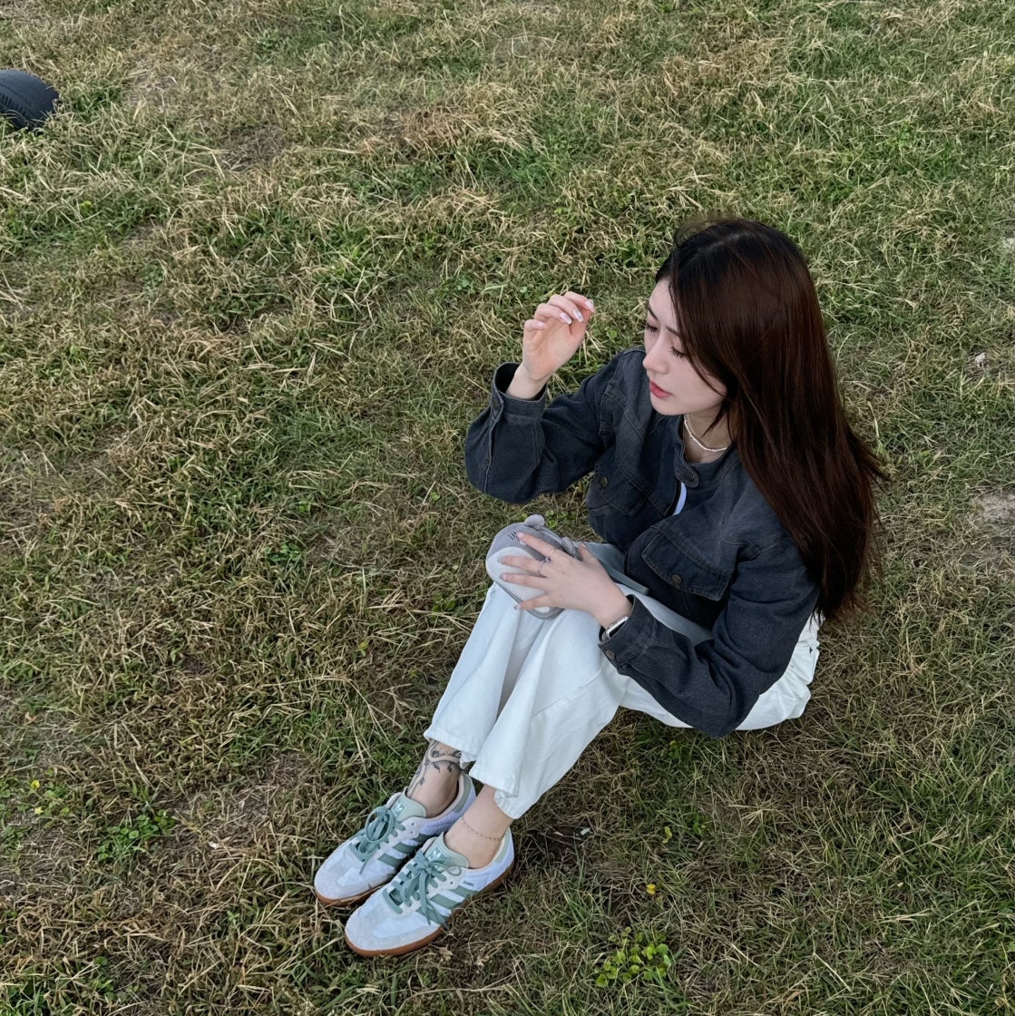 아디다스 오리지널 삼바 OG 화이트 실버 그린 ID0492 photo review