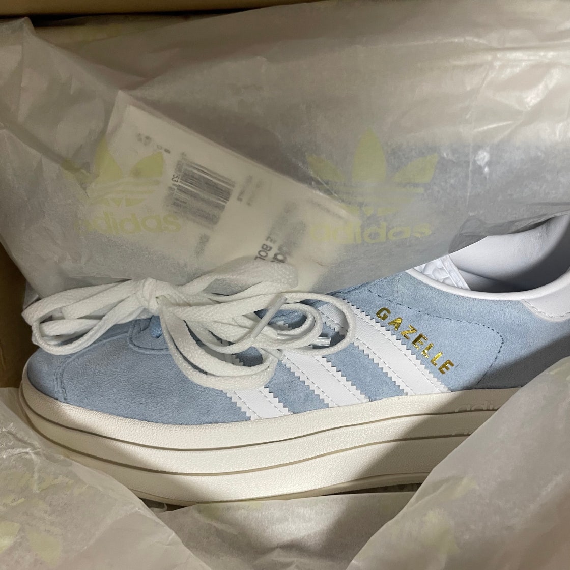 아디다스 가젤 볼드 플랫폼 스니커즈 ID6991 photo review