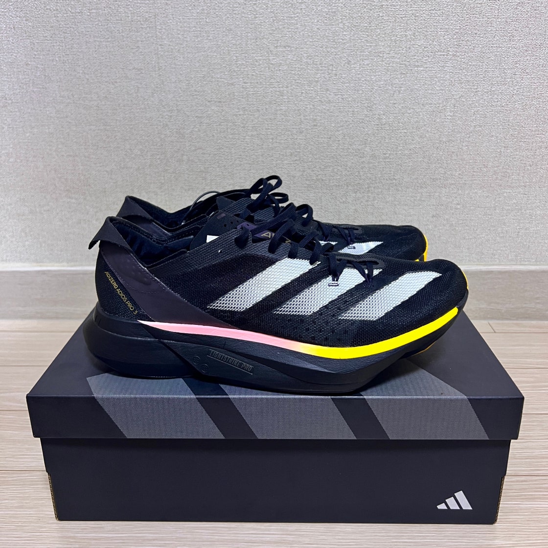 아디다스 아디제로 아디오스 프로 3 코어 블랙 제로 메탈릭 IG6439 photo review