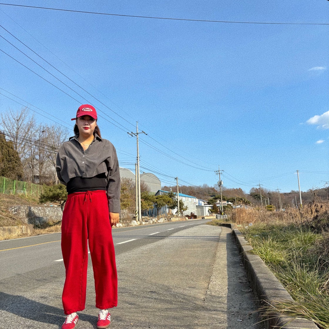 아디다스 삼바 OG 탈 베러 스칼렛 오프 화이트 IG8905 photo review