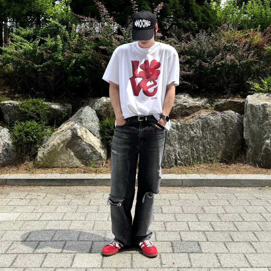 아디다스 삼바 OG 탈 베러 스칼렛 오프 화이트 IG8905 photo review
