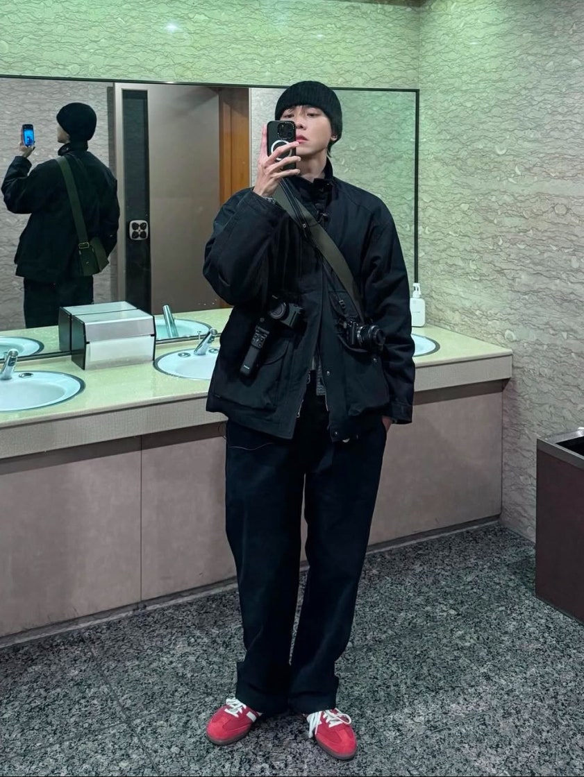 아디다스 삼바 OG 탈 베러 스칼렛 오프 화이트 IG8905 photo review