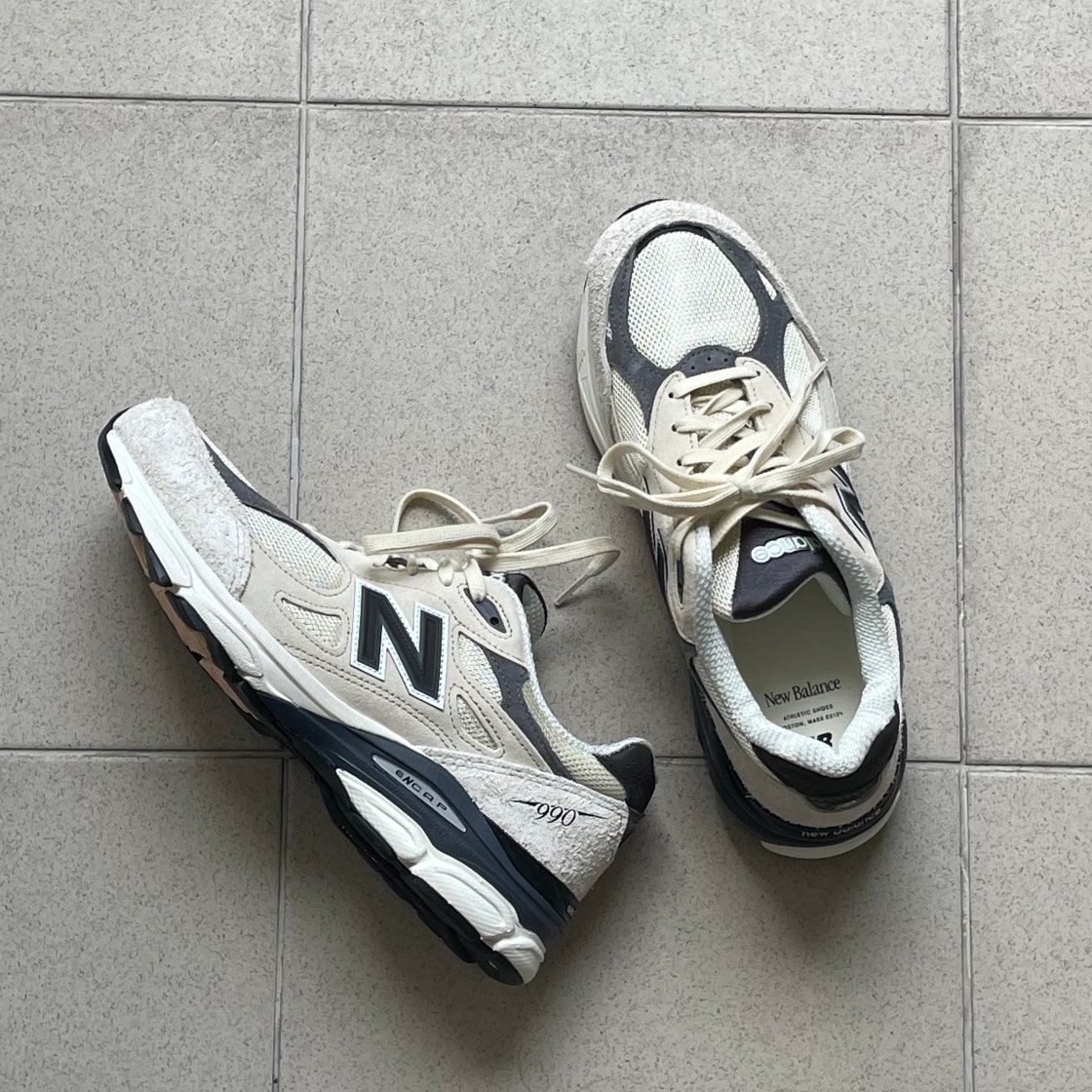 뉴발란스 990v3 메이드 인 USA 문빔 마카다미아 넛 M990AD3 photo review