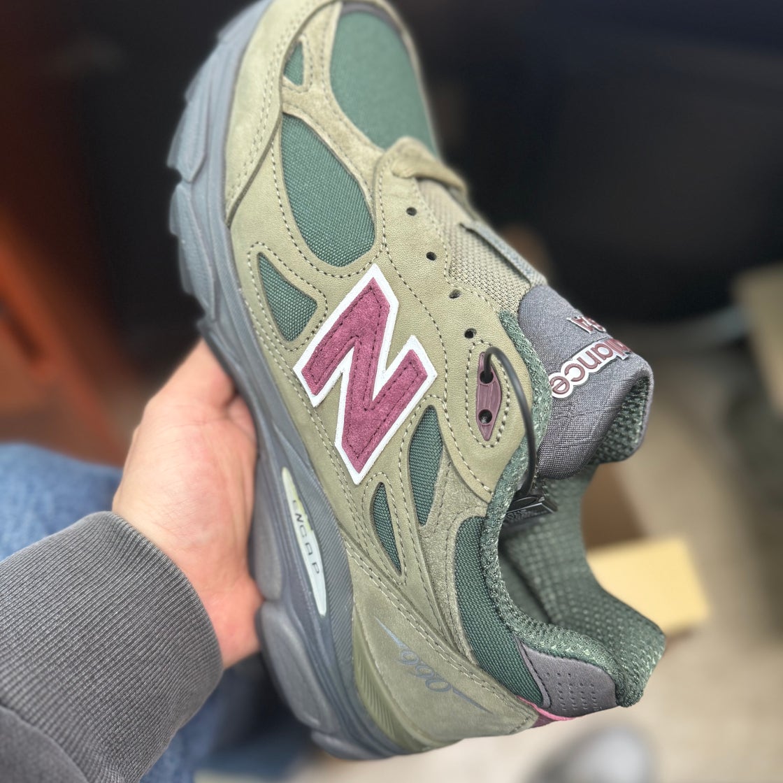 뉴발란스 990v3 메이드 인 USA 그린 퍼플 M990GP3 photo review
